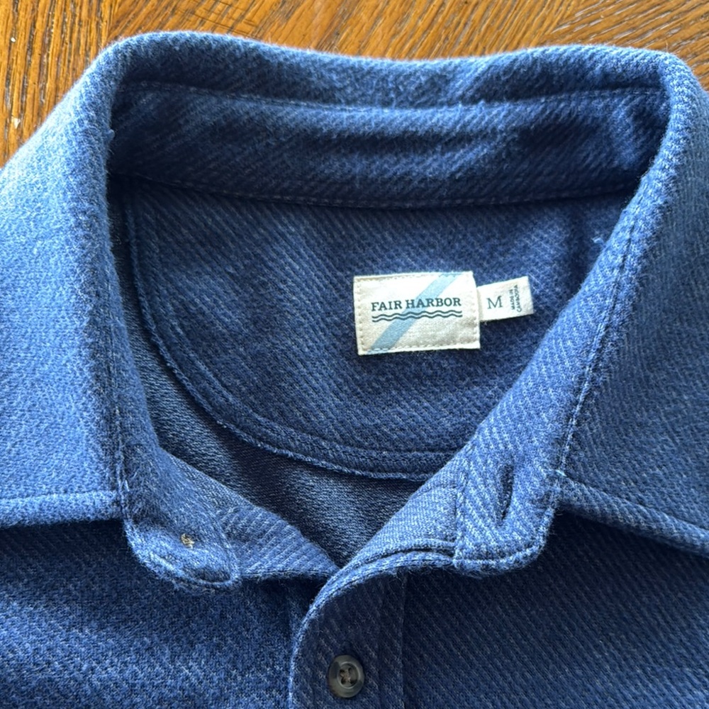 Navy Button-Up Shirt - Picture 2 of 4